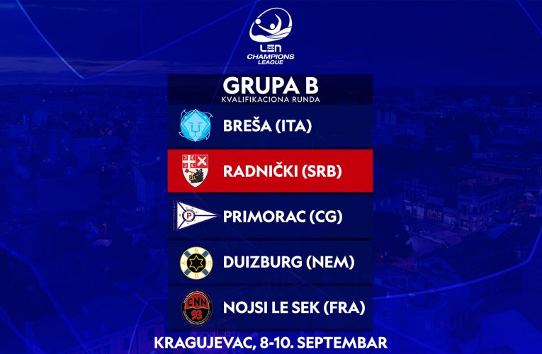 RADNIČKI IZ KRAGUJEVCA NAPADA LIGU ŠAMPIONA