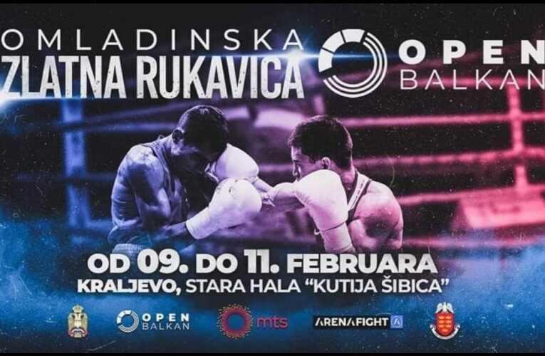 U KRALJEVAČKOJ “KUTIJI ŠIBICA“ NASTAVAK OPEN BALKAN SERIJE ZA OMLADINSKU ZLATNU RUKAVICU