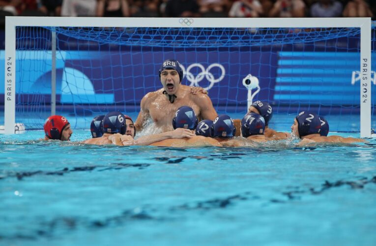 VATERPOLISTI SRBIJE POSLE POBEDE NAD GRČKOM U POLUFINALU OLIMPIJSKIH IGARA