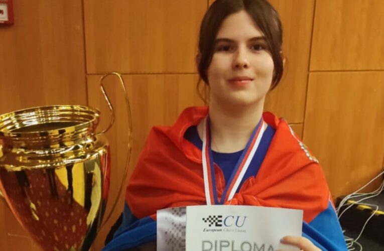 VERA VUJOVIĆ NAJBOLJA MLADA ŠAHISTKINJA EVROPE