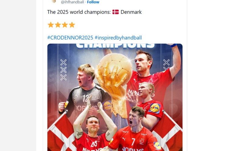DANSKA OPET RUKOMETNI ŠAMPION SVETA
