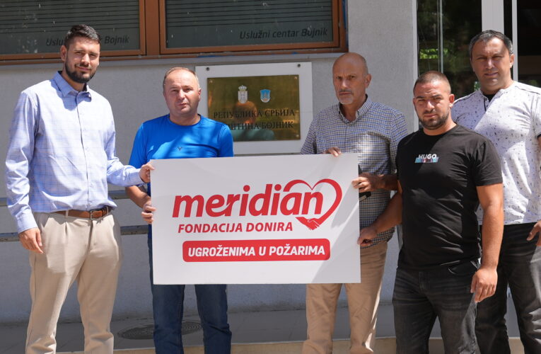Podrška u pravom trenutku: Meridian fondacija uz građane opštine Bojnik nakon razornog požara