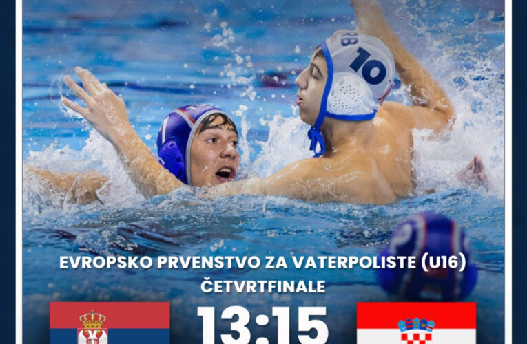 VATERPOLISTI SRBIJE DO 16 GODINA PORAŽENI OD HRVATSKE U ČETVRTFINALU EVROPSKOG PRVENSTVA