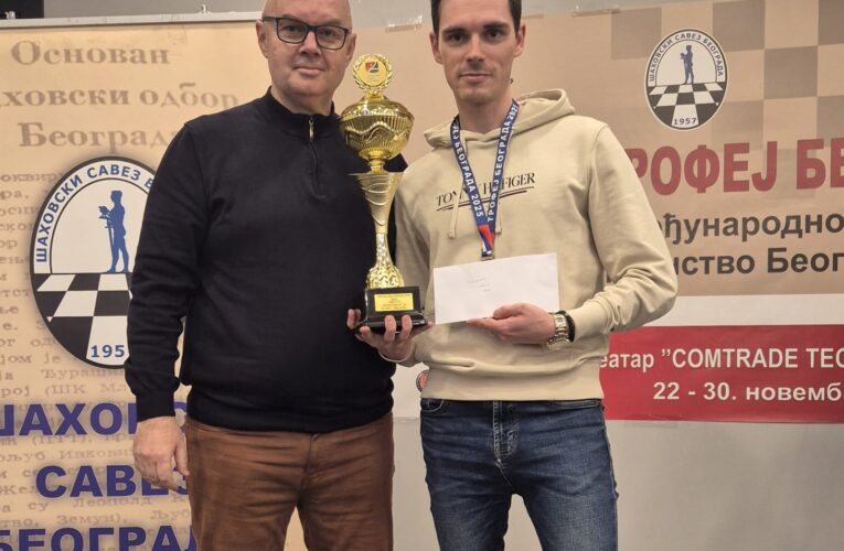 ZAVRŠEN 38. „TROFEJ BEOGRADA U ŠAHU“ – MIHAIL BRJAKIN POBEDIO U FOTO-FINIŠU