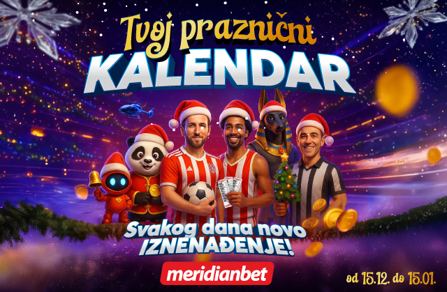 Novogodišnja euforija u Meridianu – otkrijte dnevne izazove i osvojite nagrade!