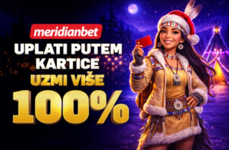 Više bonusa, više igre: Meridian premium turniri SAMO DANAS uz 100% BONUSA!