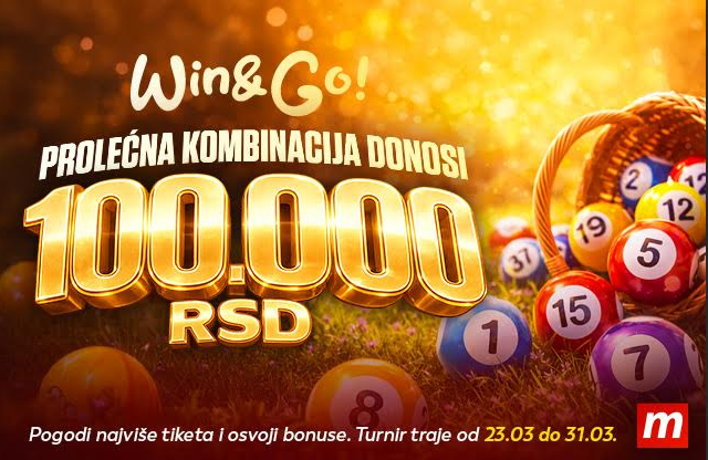 Win and Go proleće u Meridianu – izaberi omiljene brojeve i osvoji sjajne nagrade!