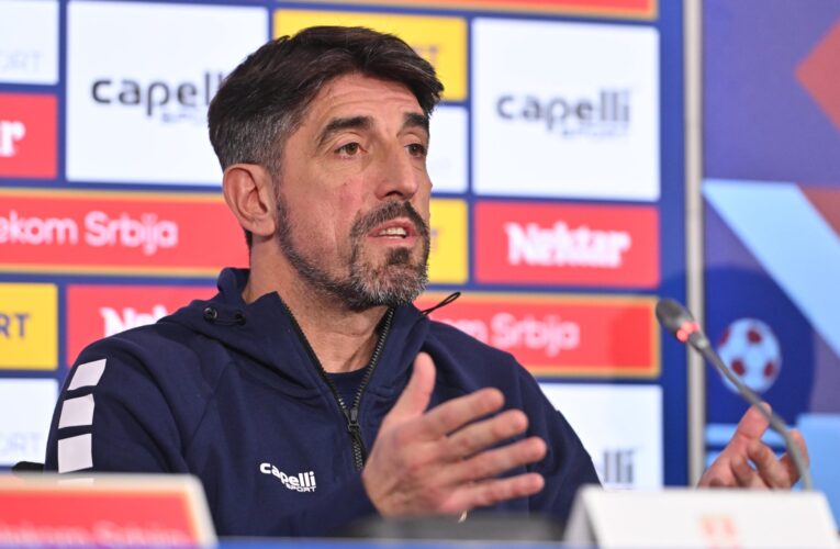 VELJKO PAUNOVIĆ I KAPITEN SRBIJE ALEKSANDAR MITROVIĆ SE OBRATILI NA KONFERECIJI ZA MEDIJE PRED DUEL PROTIV SAUDIJSKE ARABIJE