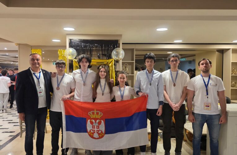 ŠEST MEDALJA ZA SRPSKE MATEMATIČARE
