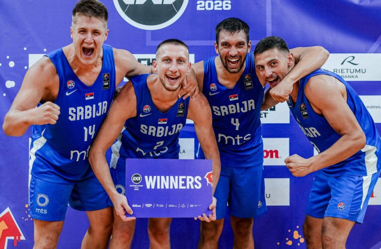MUŠKA 3×3 U23 REPREZENTACIJA OSVOJILA PRVO MESTO, ŽENSKA SELEKCIJA TREĆA PRVOG DANA LIGE NACIJA U RIGI