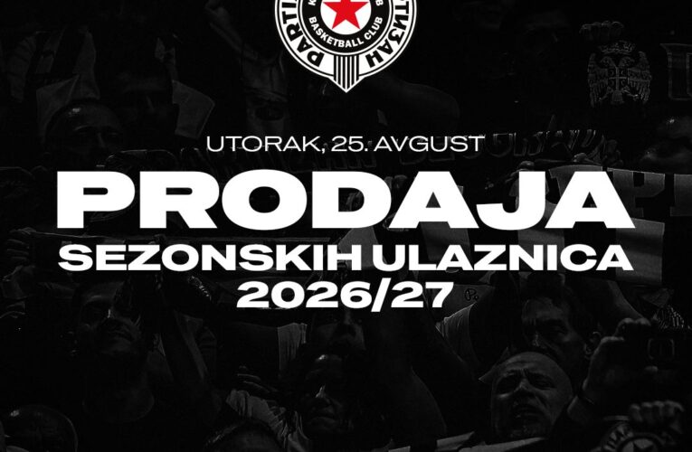 KK PARTIZAN OBJAVIO CENE SEZONSKIH ULAZNICA